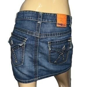 Tag Denim Women’s Size 29 Medium Blue Wash Mini Jean Skirt